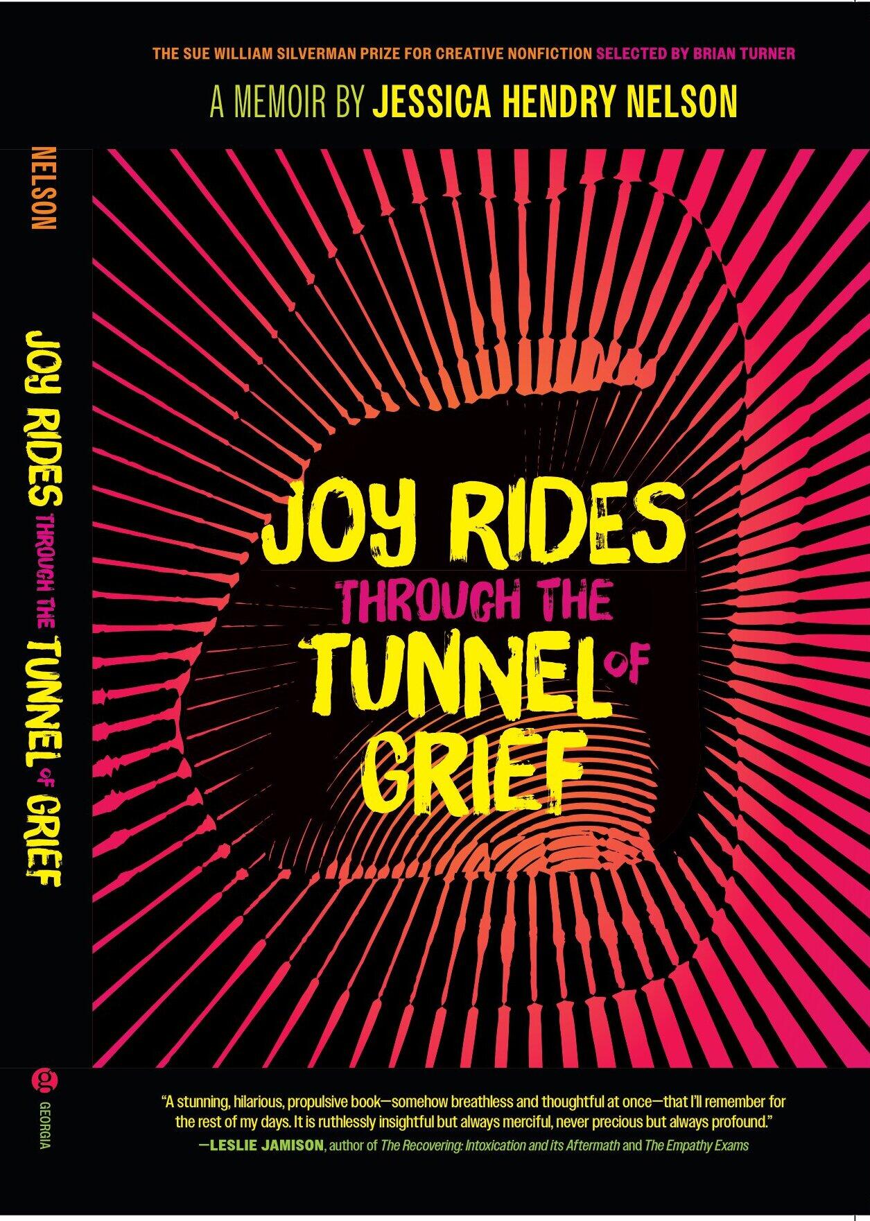 Back and front covers of Joy Rides Through the Tunnel of Grief.
