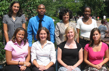 Front row, from left: Nakia Williams, Summer Chaffman, LeaAnne Eaton and Rebekah Hicks. Back row, from left: Katherine Felter, Corey Boone, Marquita Aguilar and Ericka Cottman. Not pictured: Devin Peyton and Bria Corprew-Royster.

Photo by Malorie Janis