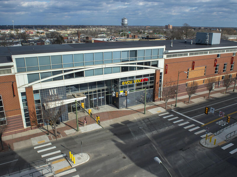 Photo of VCU's School of the Arts building on Broad Street