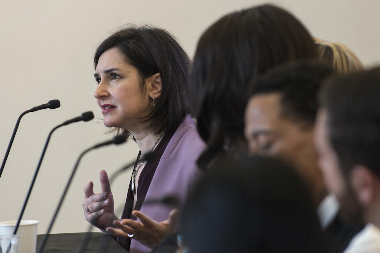 Gail Stern, Ph.D., co-founder of Catharsis Productions, said #MeToo is a catalytic moment that has sparked action.