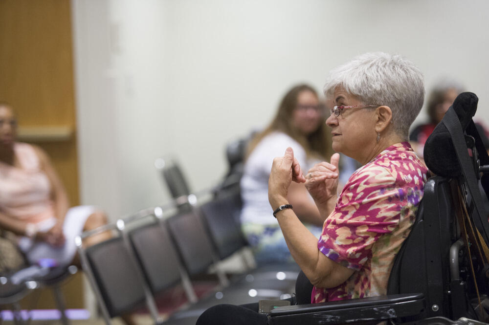 Marian Vessels, director of the Mid-Atlantic ADA Center and keynote speaker for the event, said VCU has a rich history of accommodating the disabled. Vessels was invited to VCU on the eve of the 25th anniversary of the act’s passage.  