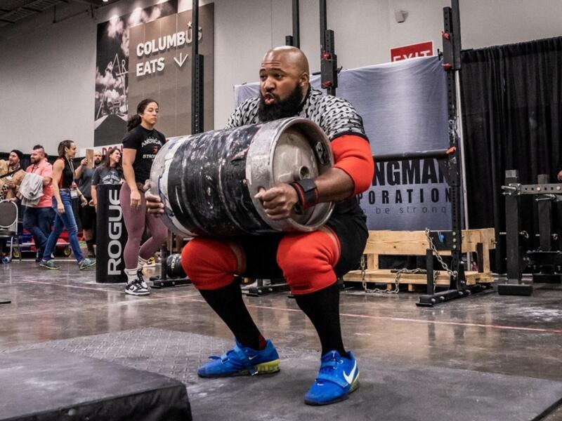 VCU chemistry professor Mychal Smith, who began doing strongman competitions in 2018, recently attended the Arnold Amateur World Championships, finishing 11th in his group. (Owens Media)