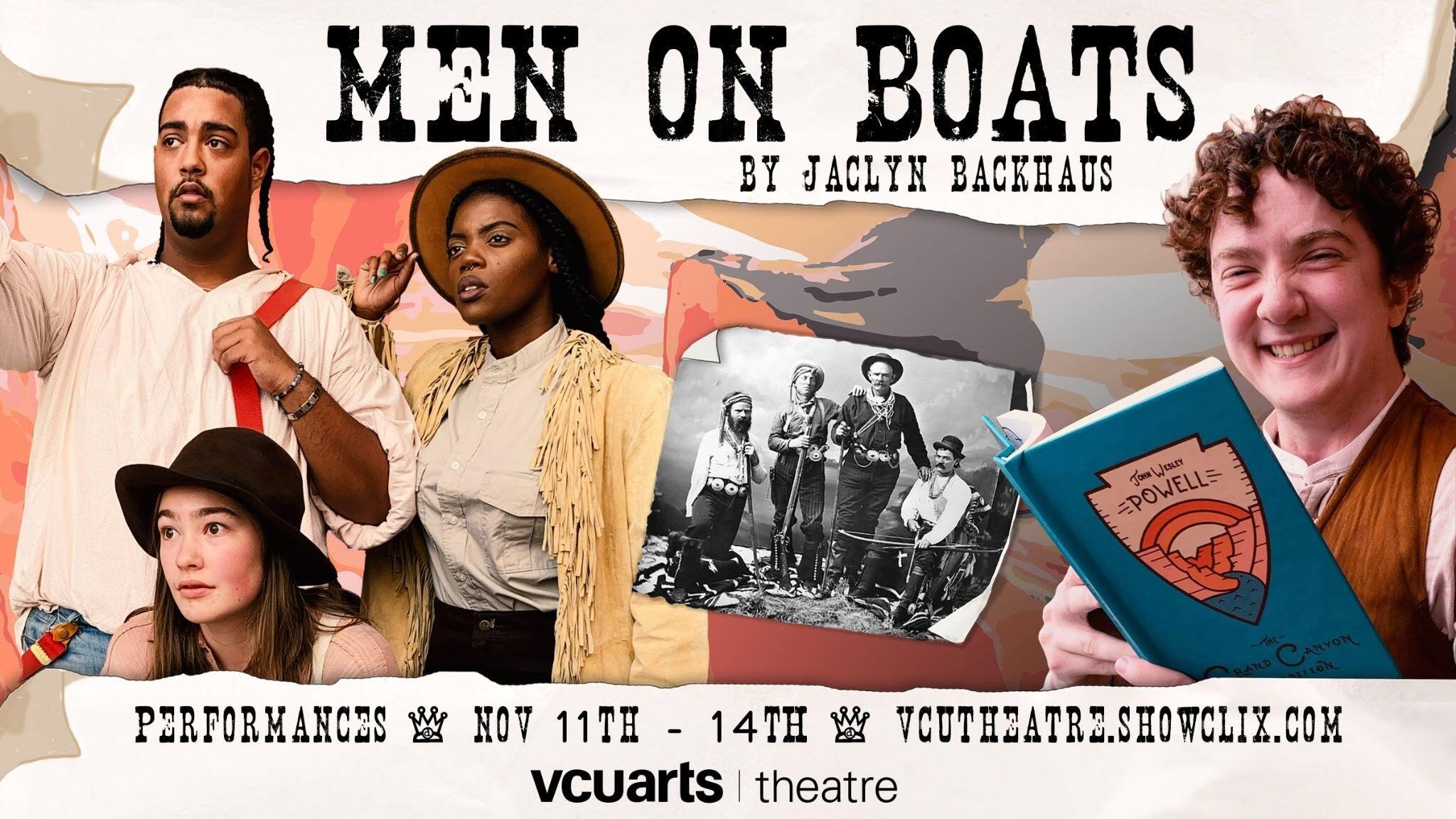 “Men on Boats\" play poster