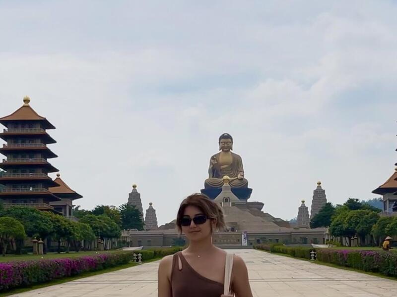 Naomi Ghahrai visited Fo Guang Shan in Kaohsiung. It is the largest Buddhist monastery in Taiwan. (Courtesy Naomi Ghahrai)