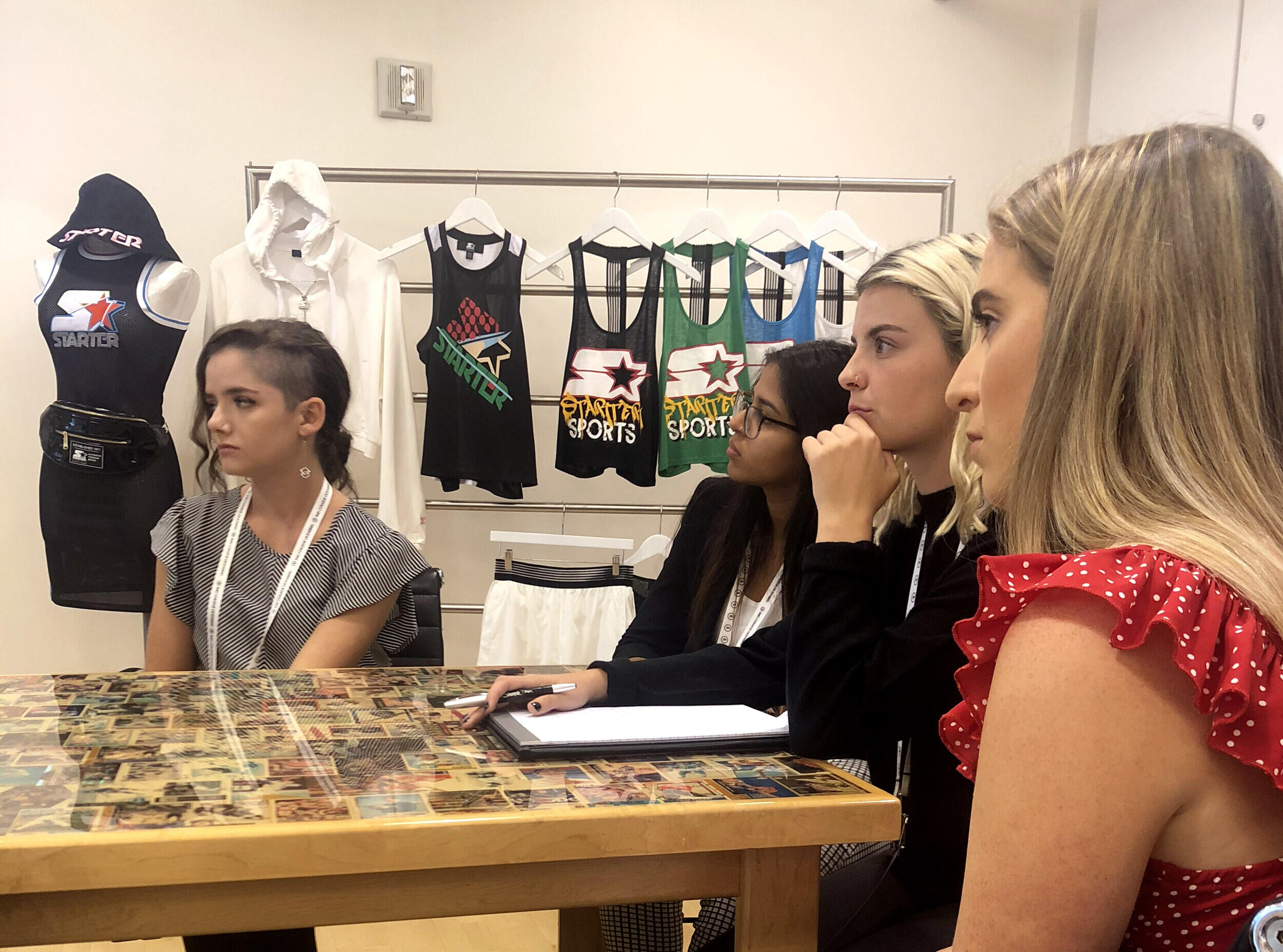 Mercedes Miller and other students selected from across the country met with industry leaders, attended panel discussions and received backstage tours of the production of a fashion show. (Photo courtesy IMG) 