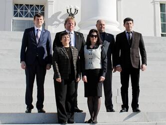 Elected officials from Ukraine visited the Virginia Capitol to discuss accountable governance. Photos provided by V. Renee Russell, VCU Global Education Office.