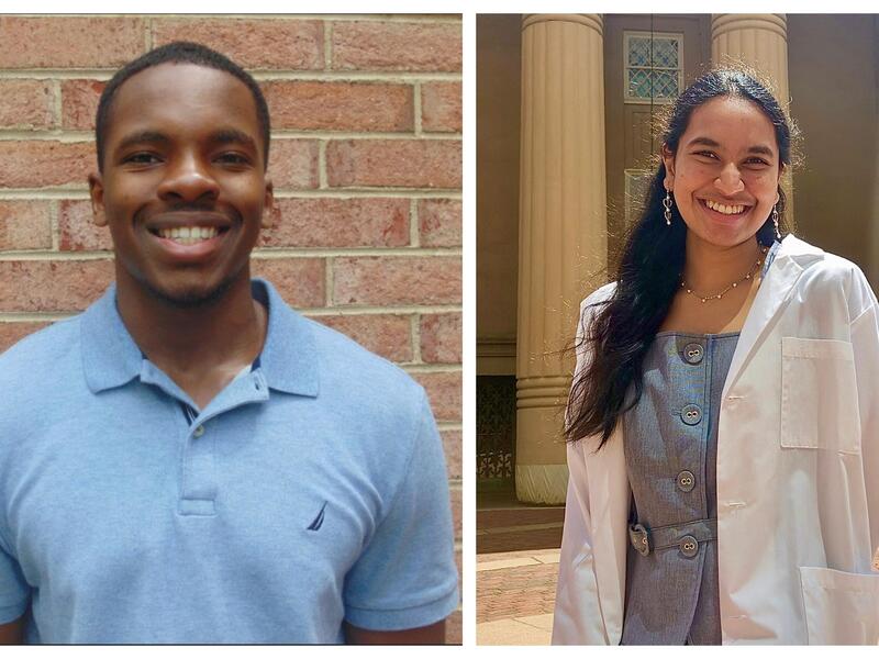 Nonso Akunwafor and Vishnu Alavala will be fellows in the Fulbright U.K. Summer Institutes this year. (Contributed photo)