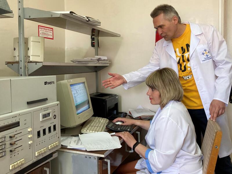 Oleg Lukyanovych (right) is a former Humphrey Fellow at VCU and is the head of Health Communication and Advocacy for the State Institution Vinnytsia Oblast Center for Diseases Control and Prevention. The department is part of the Ministry of Health of Ukraine. (Courtesy Oleg Lukyanovych)
