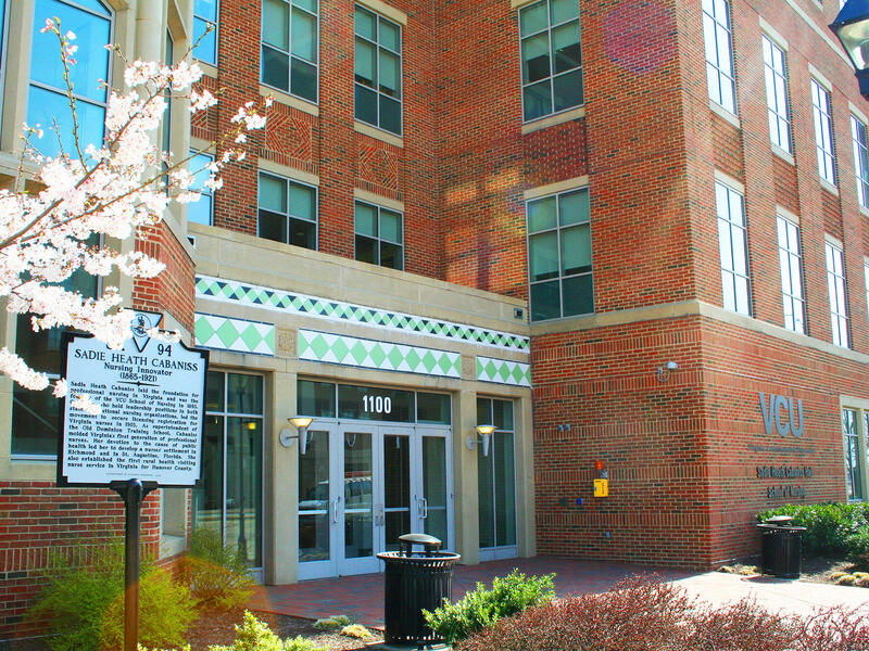 A photo of the front of the building. 