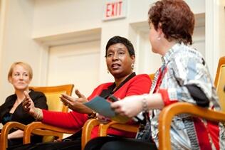 Wanda Mitchell, Ed.D., VCU’s founding vice president for diversity and equity, joined other panelists to share personal accounts of becoming a successful leader. Photos courtesy of Liz Reese Photography.