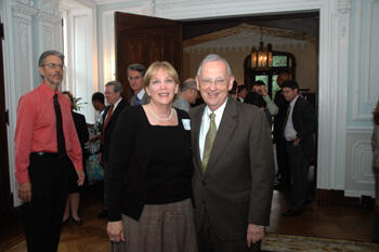 Suzanne Havasy, 2008 Dorris Douglas Budd Award winner, with Dr. Trani at the awards reception.  Photo by Marsha Polier Grossman.
