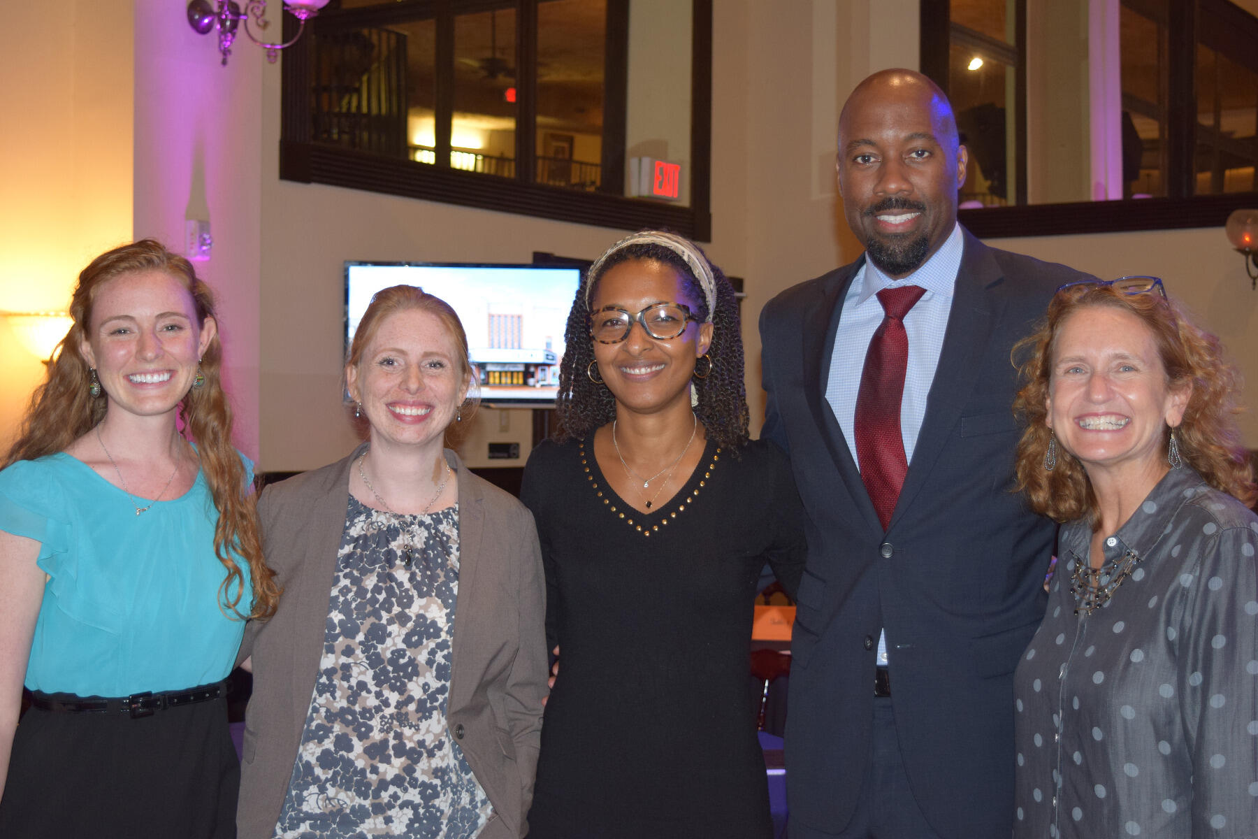 The iCubed team, from left: Jena Gray, Emily Avesian, Brandi Summers, Ph.D.,  Aashir Nasim, Ph.D., and Susan Brock Wilkes, Ph.D.
