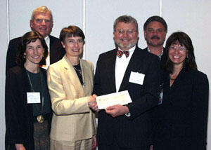  From left, VCU Office of Community Programs Director Catherine W. Howard, Ph.D.; VCU Vice President for University Advancement Peter L. Wyeth; Alcoa Flexible Packaging President Elizabeth A. Fessenden; VCU Nonprofit Enterprise Institute Executive Director Russell A. Cargo; Alcoa Flexible Packagin Director of Human Resources Jeff Swoyer; Alcoa Flexible Packaging Marketing Communications and Community Relations Manager Vicki Welch.

Photo by Vicki Welch/Alcoa Flexible Packaging
