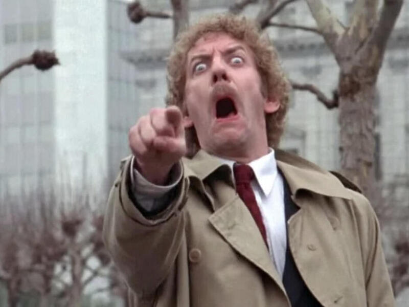 Donald Sutherland in "Invasion of the Body Snatchers" (1978).