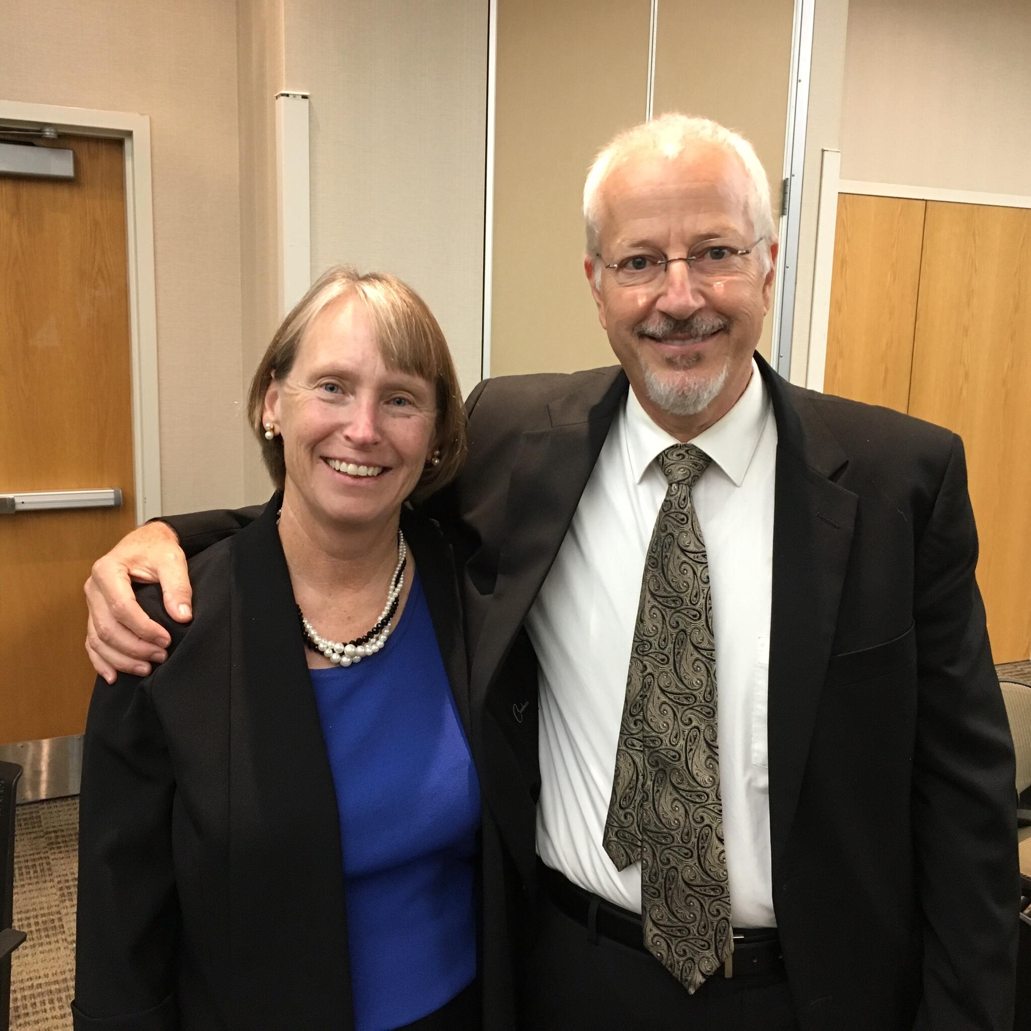 Kim Keith, MD, with Harry Kraus, MD