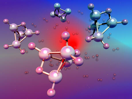 Theoretical studies uncovered a unique property - stability - and showed that the cluster consists of a core of aluminum atoms decorated by hydrogen atoms. Image courtesy of Shiv Khanna, Ph.D. and Art Reber/VCU.