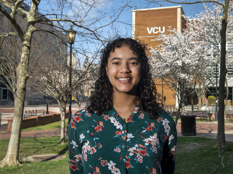 Raven Witherspoon began thinking about a career in science during her sophomore year of high school when she read “A Brief History of Time,” by Stephen Hawking, and Carl Sagan’s “Cosmos." The books "felt over my head at the time," she said. "But I was interested in it." (Kevin Morley, University Marketing)