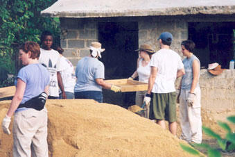 VCU Social Work students work together to help a small community build a school.

Photos by Elizabeth Gillam, VCU School of Social Work