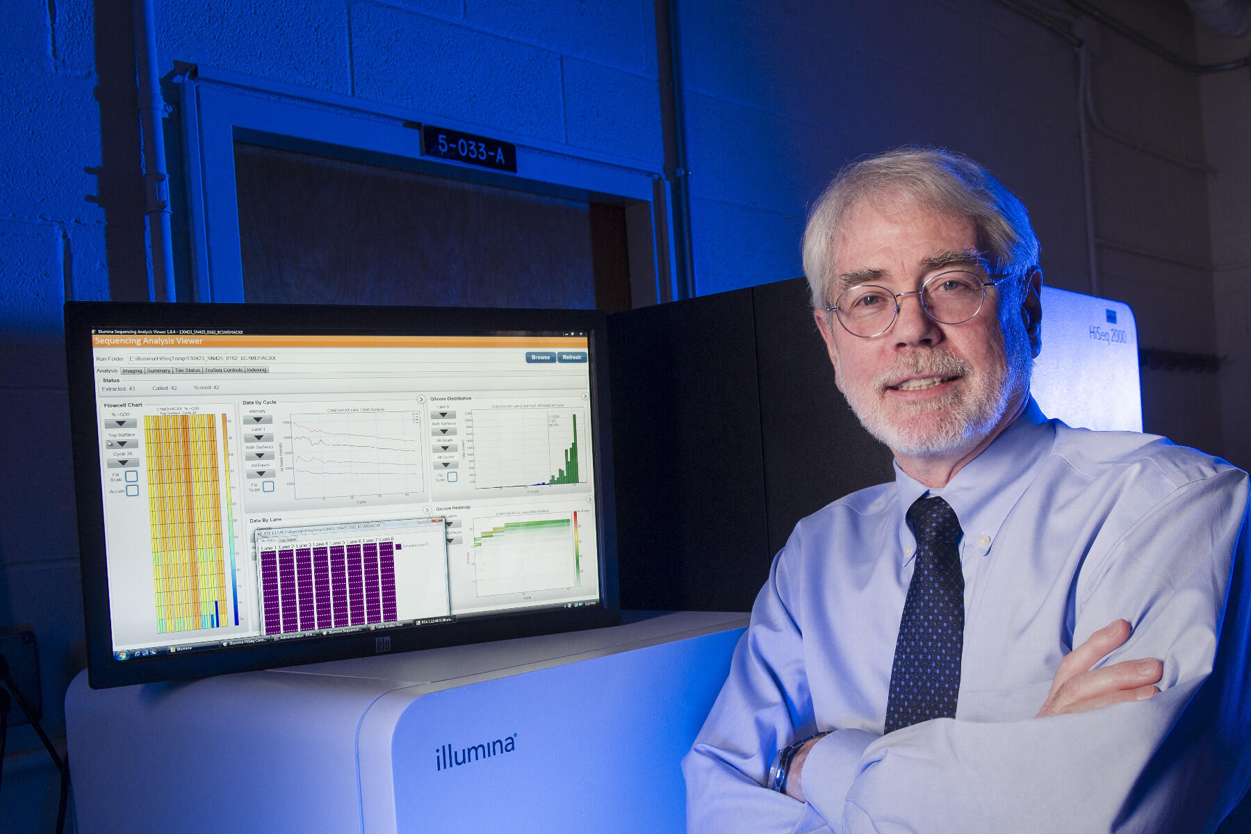 Members of the College of Fellows and peers selected Gregory Buck, Ph.D., for his outstanding contributions to the field of genomics, bioinformatics and microbial systems biology and microbiome science. (University Relations file photo)