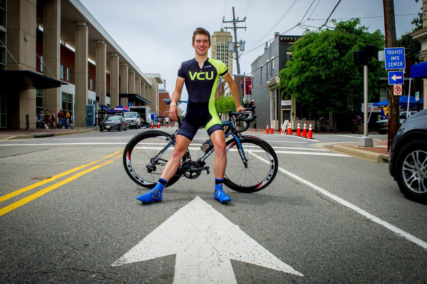 Chris Jones, VCU student and winner of the men’s individual time trial at the the 2014 USA Cycling Collegiate Road National Championships.