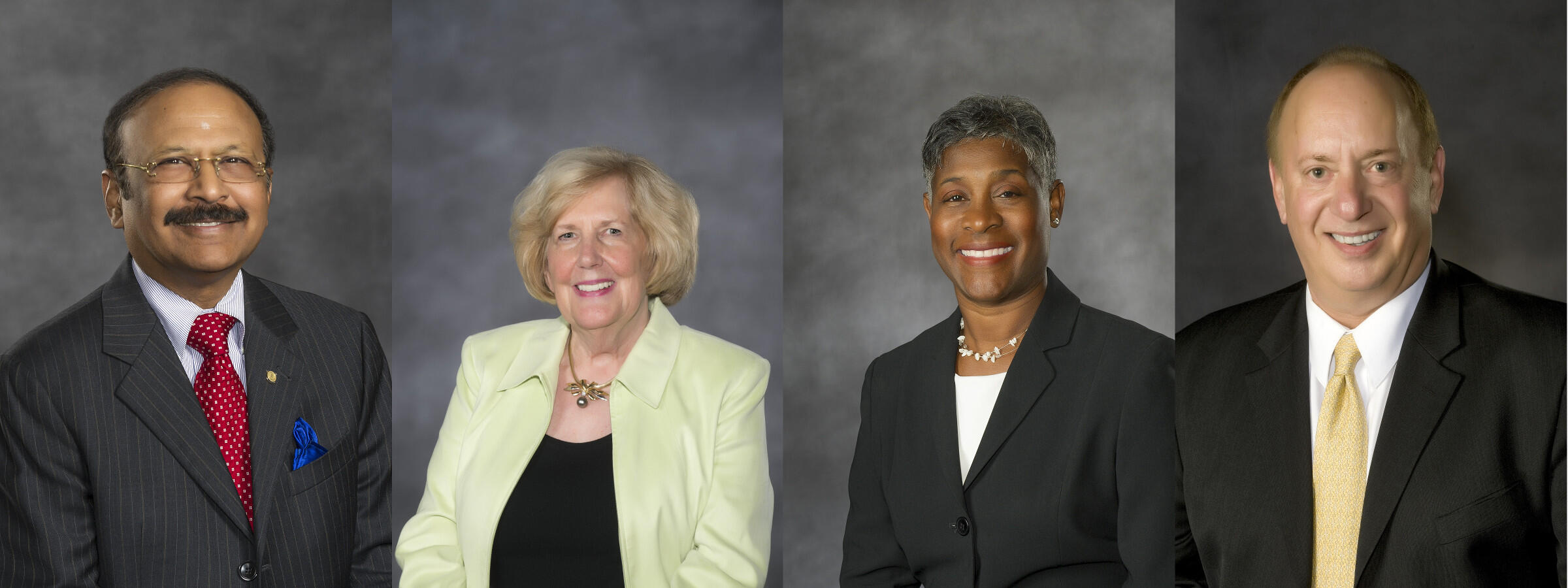 Left to right: Gopi Jadhav, M.D.; Phoebe Hall; Colette McEachin; Stuart Siegel