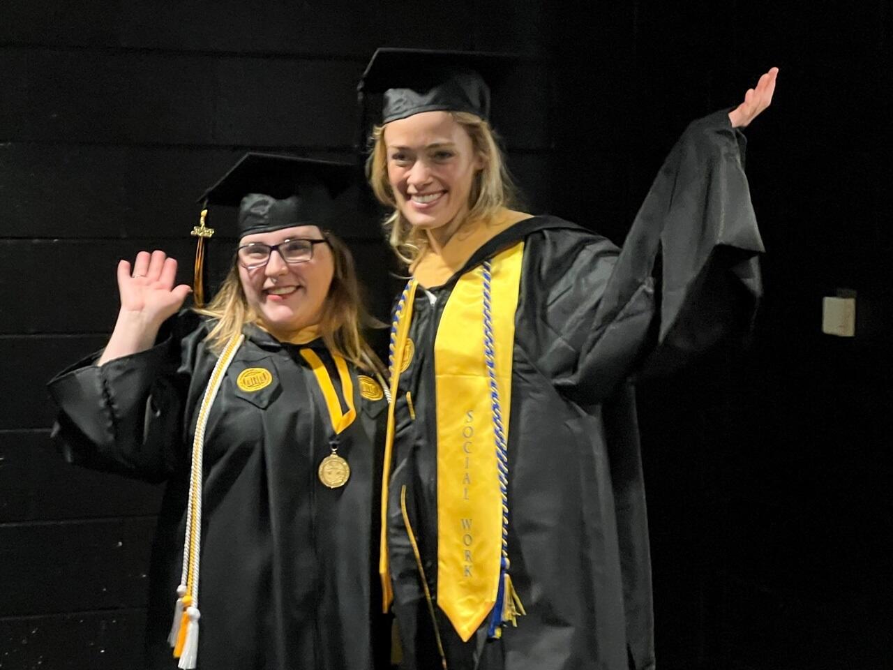 Summer D. Jones, left, a B.S.W. graduate, and Summer C. Jones, an M.S.W. graduate. (Photo courtesy of VCU School of Social Work.)