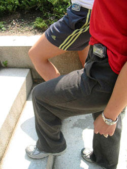 Upon registration, participants in VCU’s Walking Counts! program will be given a pedometer, which tracks the number of steps a person takes daily. Most pedometers, as shown above, attach easily to a belt or clothing waistline.

Photo by Mike Frontiero, University News Services