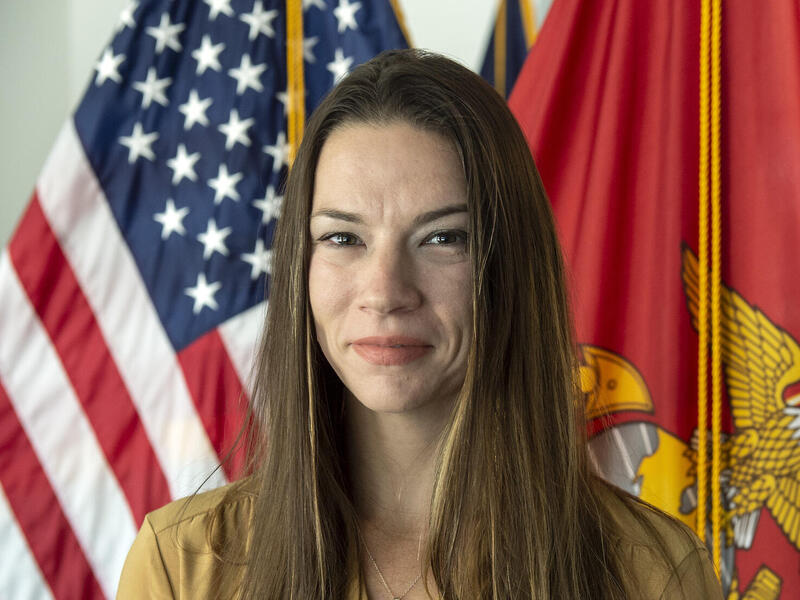 An injury cut short Shae Gavit's military career. Now she hopes to help veterans, active-duty military and military families struggling with substance and alcohol abuse. (Kevin Morley, University Marketing)