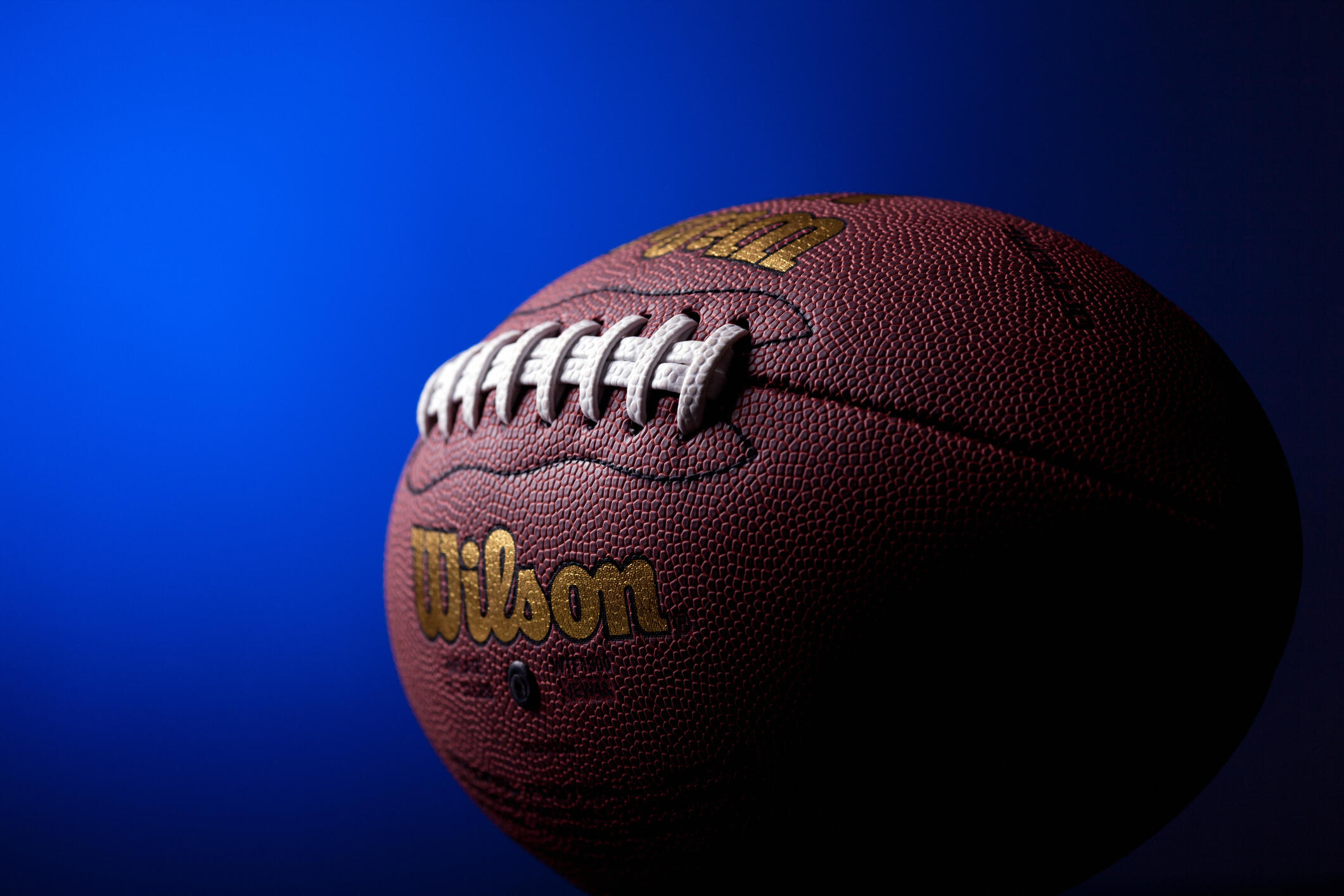 A photo of a football. 