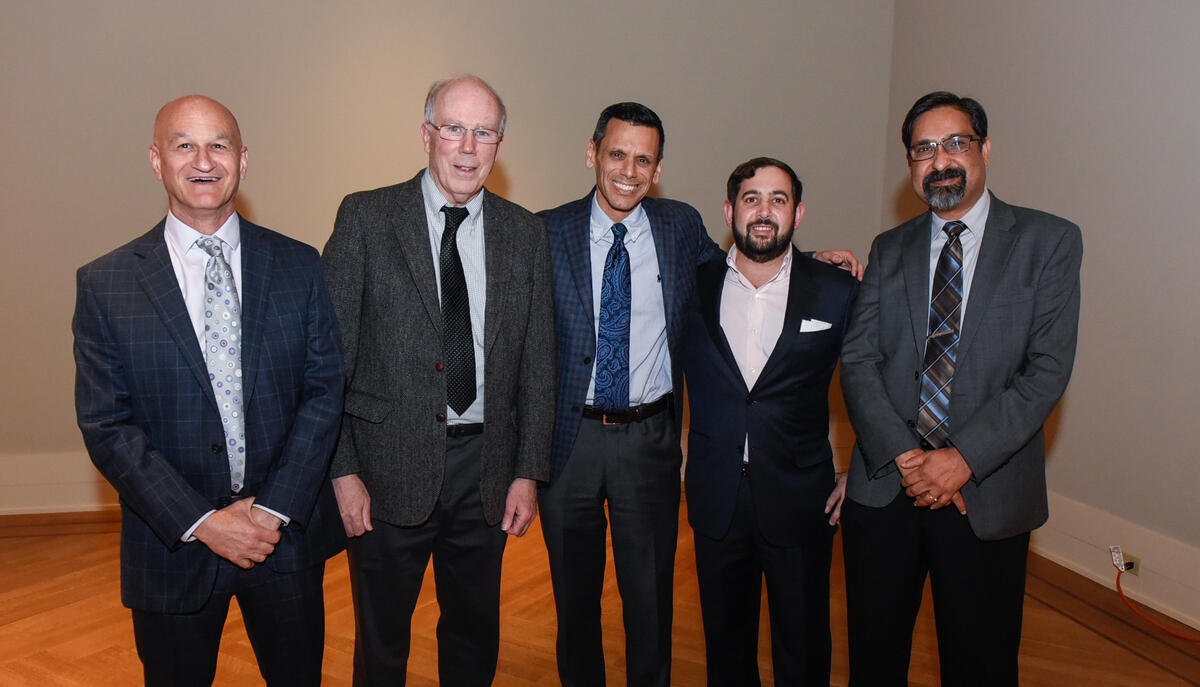 From left to right: Mark Baron, Paul Wetzel, Michael Rao, George Gitchel, P. Srirama Rao.