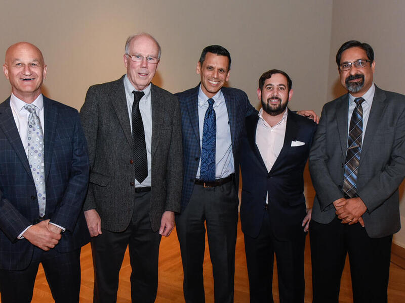 From left to right: Mark Baron, Paul Wetzel, Michael Rao, George Gitchel, P. Srirama Rao.