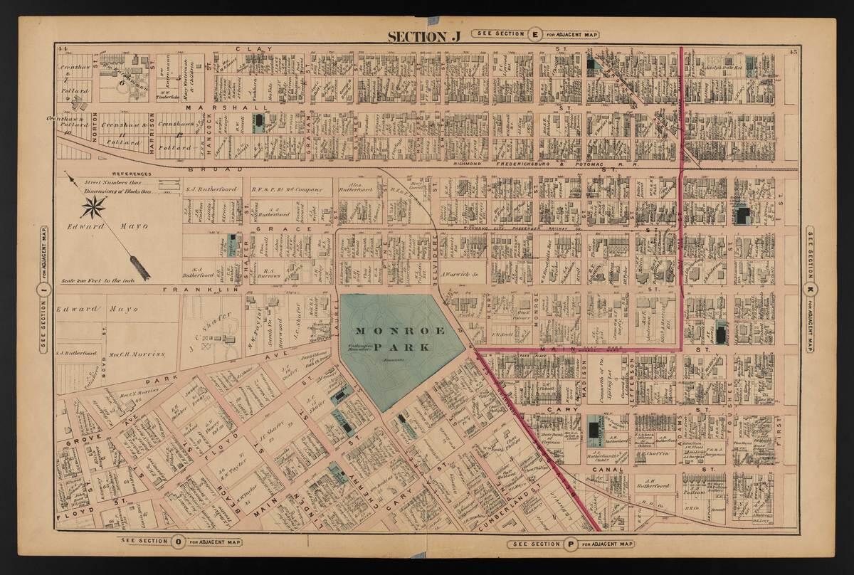 An old map of Richmond