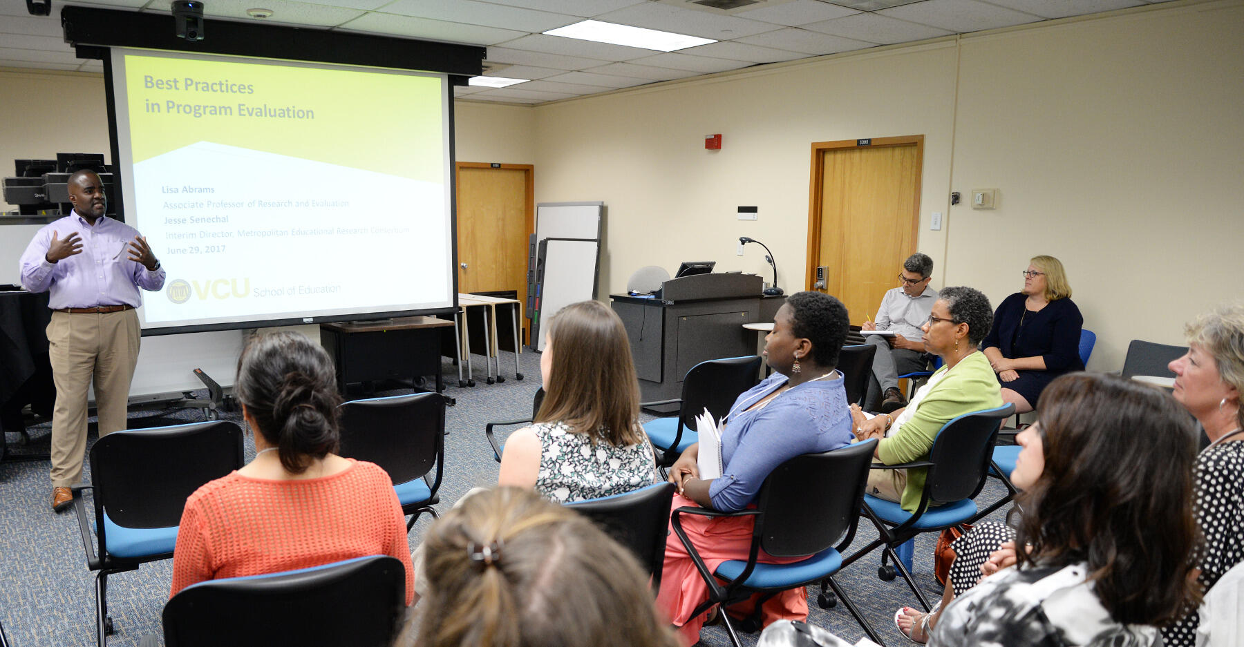 Andrew Daire, Ph.D., dean of the School of Education, welcomed the nonprofit leaders as part of a new initiative to forge partnerships between the School of Education and community organizations that serve children and families.
