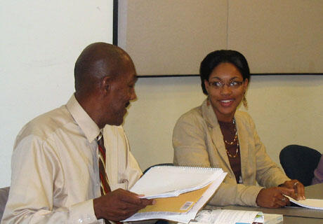 It’s a family affair! Victor and Jessica Williams supported and challenged each other in their pursuit of master’s degrees in criminal justice. Photo by Mike Porter/ VCU Office of University News Services. 
