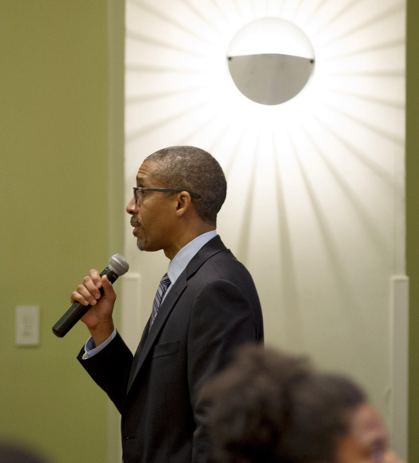Kevin Allison, Ph.D., senior assistant to the president and interim vice president for inclusive excellence, speaks.