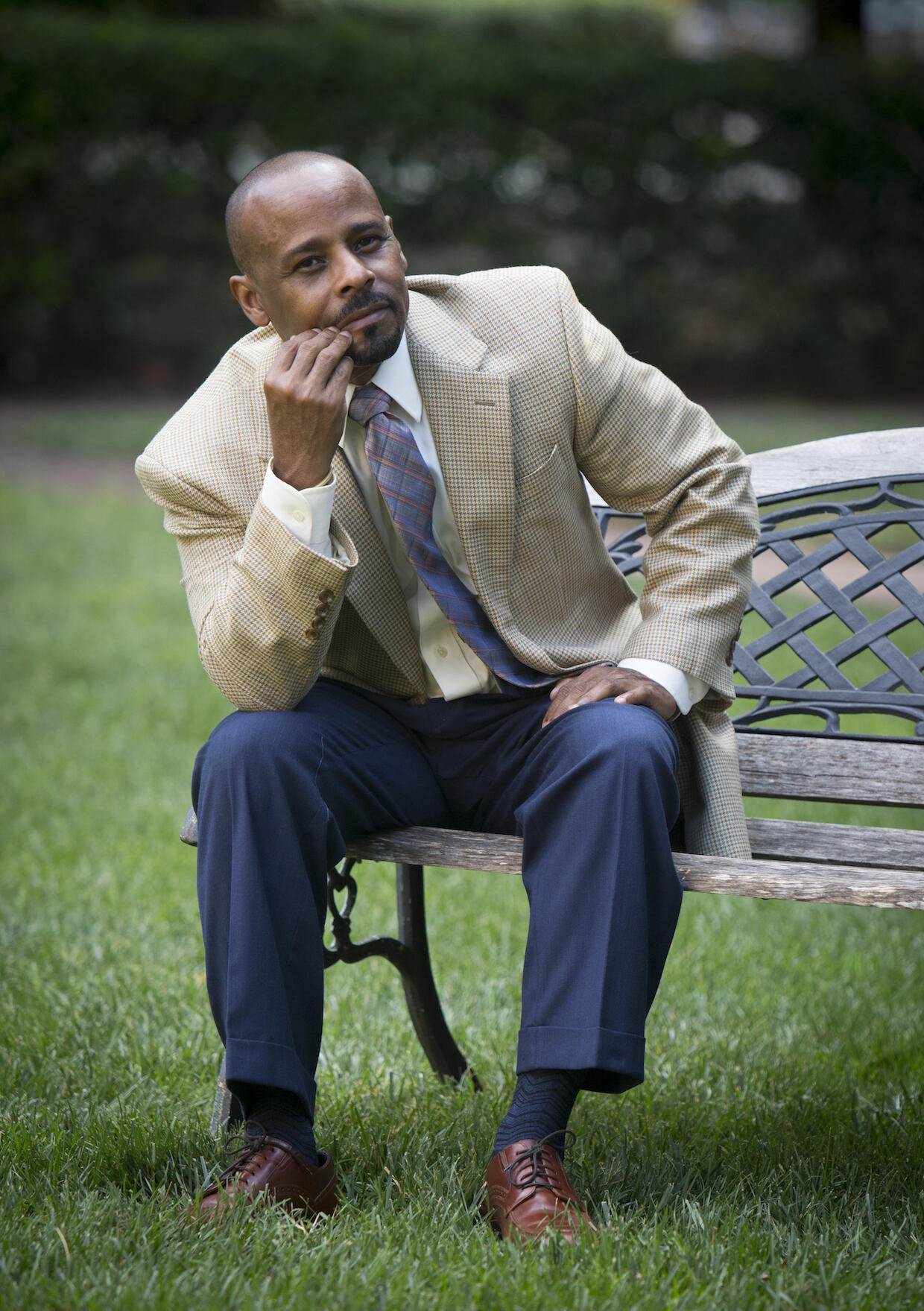 Carlton Goode, an academic adviser, created a class, "Men of Color," four years ago to help improve graduation rates among black men. Ninety-eight percent of students who have taken his class have either graduated or are still at VCU and in good academic standing. (Julia Rendleman)