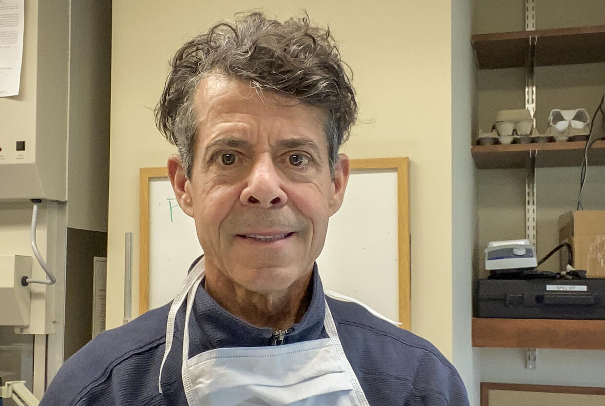 Michael H. Peters in a laboratory.