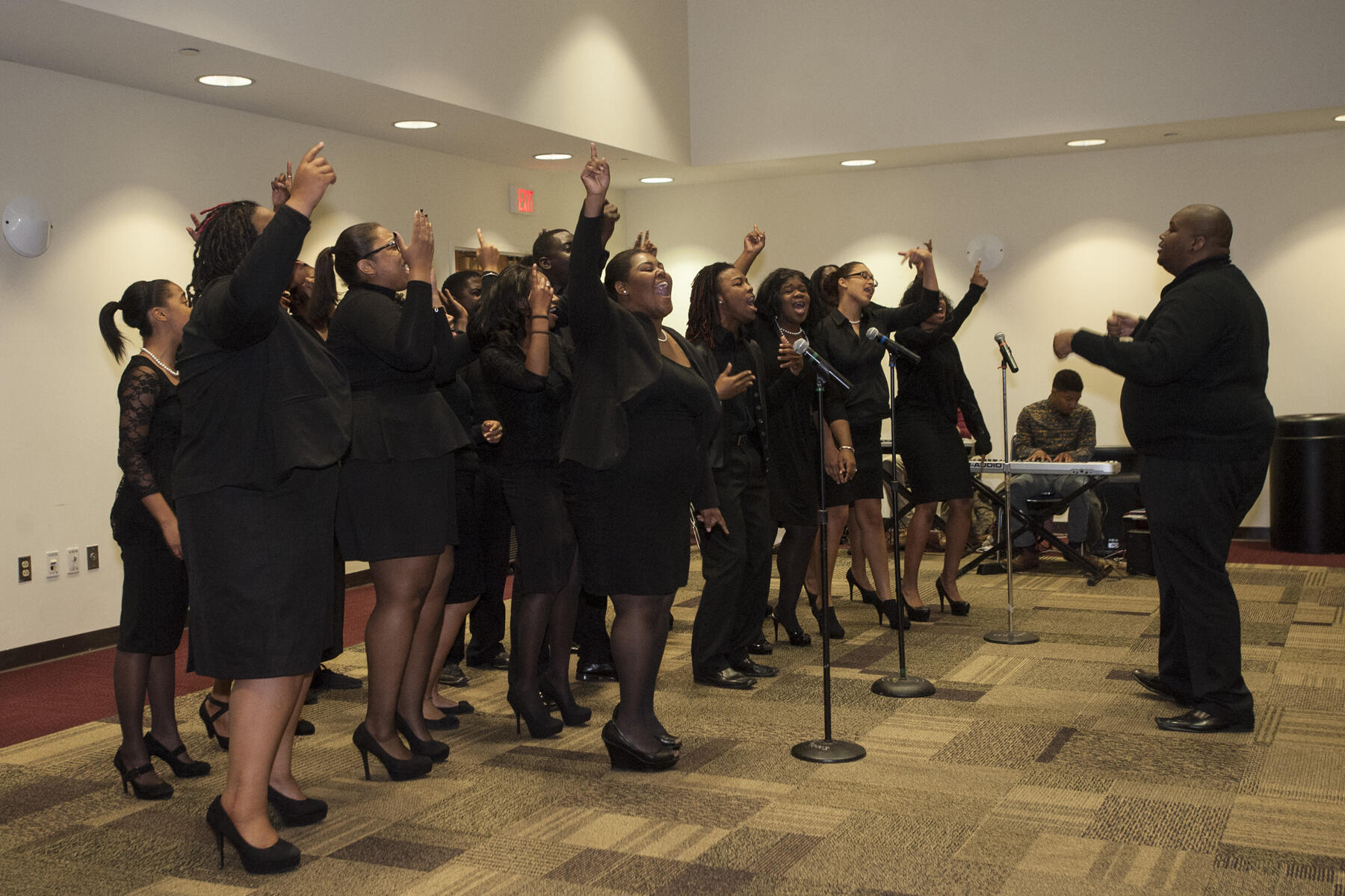 The Black Awakening Choir performs.