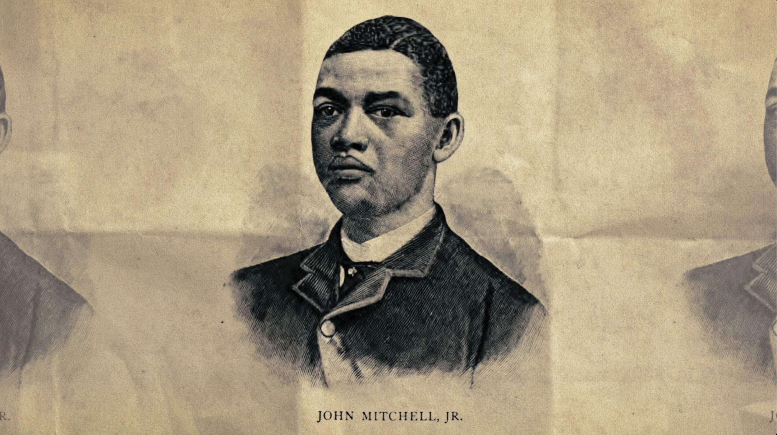 An illustrated portrait of John Mitchell Jr.