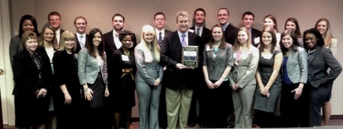 Kenneth White with the MHA Class of 2013.