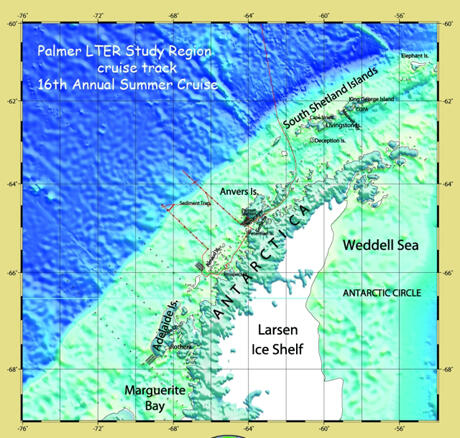 R/V Gould cruise track 