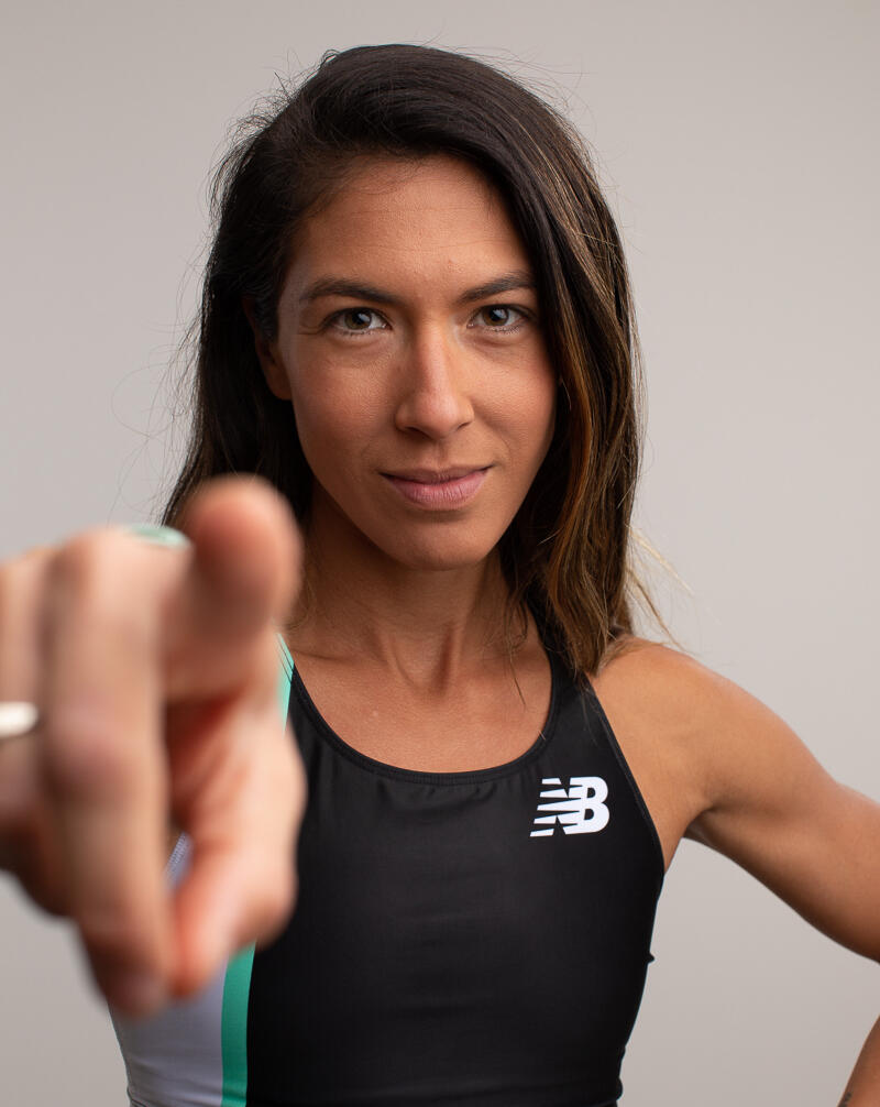 Stephanie Garcia, a former pro track athlete and Division I runner at the University of Virginia