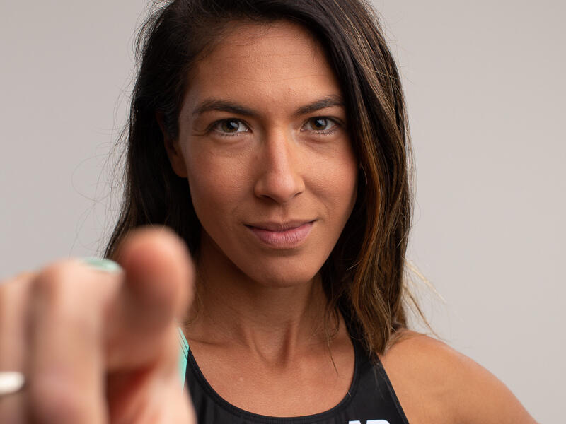 Stephanie Garcia, a former pro track athlete and Division I runner at the University of Virginia