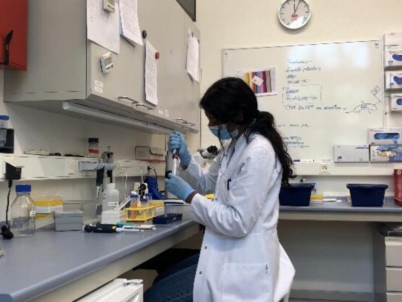 Abigail Andrade conducted research this summer at the Institute of Immunology at the Universitätsklinikum Schleswig-Holstein’s hospital in Kiel, Germany. (Contributed photo)