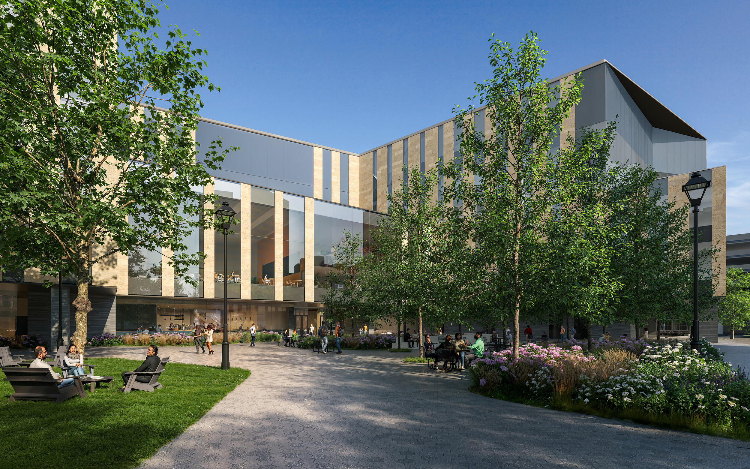 A rendering of the new School of Dentistry building. 