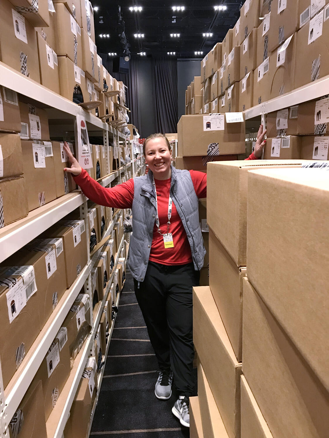 Nelson has spent her time with Team Processing working in the Ralph Lauren-designed Team USA apparel section.