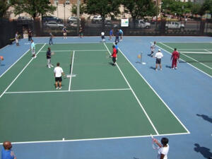 Richmond Public Schools physical education teachers work on their game and consider new ways to positively impact the lives of elementary school children. Photo provided by Christopher Atwater.