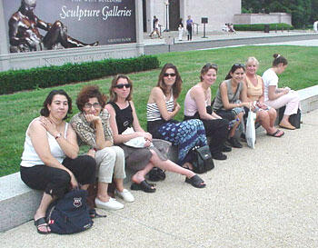  Participants from VCU's American Language and Civilization Workshops take a break outside of the National Gallery of Art in Washington, D.C. The participants' daily activities included both classroom lessons and educational excursions to various sites in and near Virginia.

Photo courtesy of Dr. Patricia Cummins, School of World Studies