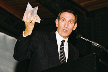 Dr. Frank Tortorella, director of Employee Health for VCU, served as emcee for Founders Day. Tortorella, who has participated in the program for 12 years, received an honorary star at the ceremony.

Photos by Eric Norbom