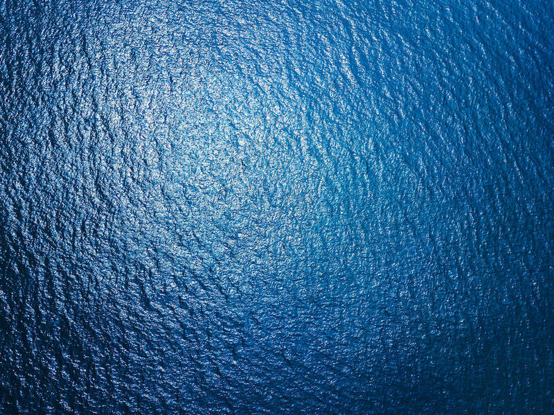 Photo of blue water.